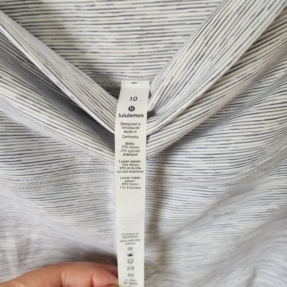 NWT Lululemon Wunder Under Crop II (Roll Down Mesh) 10 - Picture 8 of 8